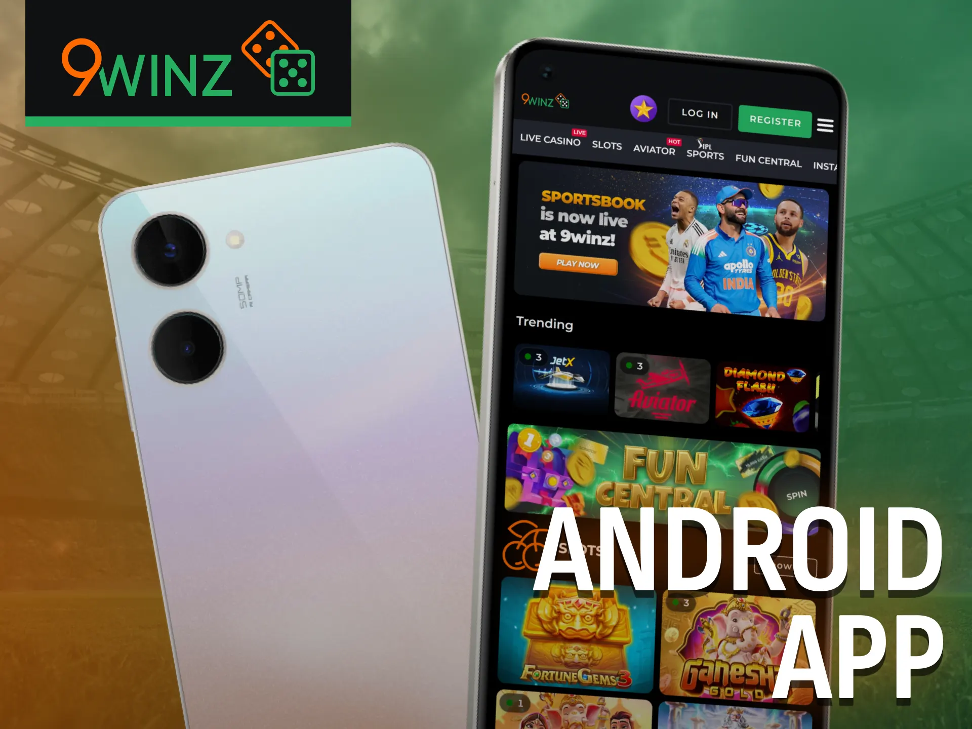 Install Android 9winz APK and start playing on mobile.
