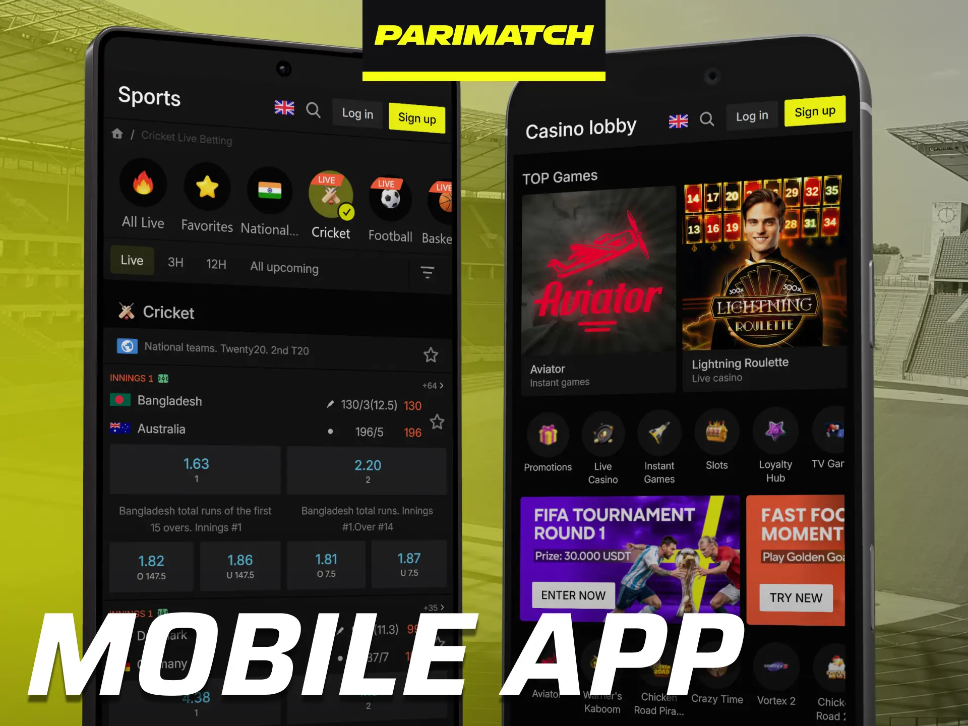 Access betting and gaming features through the Parimatch mobile app.